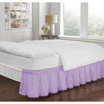 purple bed skirts